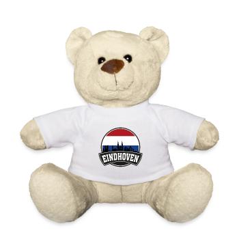 Eindhoven Netherlands Skyline Travel Souvenir Dutc - Teddy Bear - sun yellow - Front