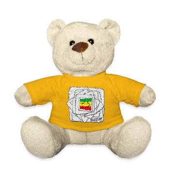 Reggae Love Shadow Motif - Teddy Bear - sun yellow - Front