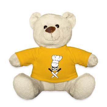 Skull cook - Teddy Bear - sun yellow - Front