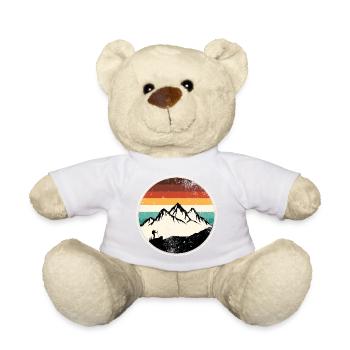 Retro Peak Trail Circle - Teddy Bear - sun yellow - Front