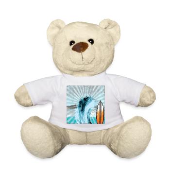 Surfer Welle Illustration - Teddy - Sonnengelb - Vorne