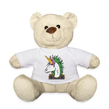Punk Unicorn - Teddy Bear - sun yellow - Front