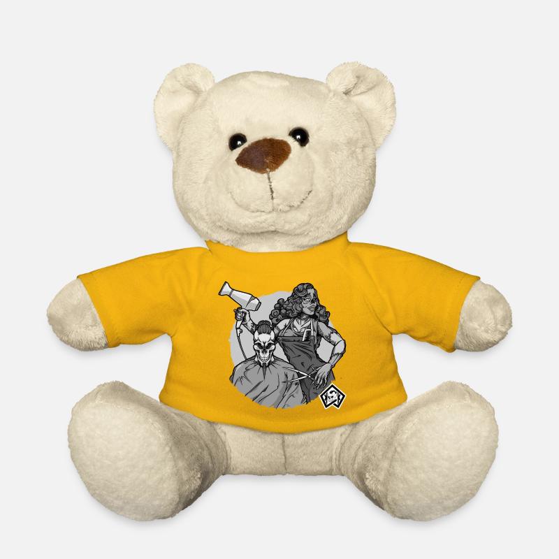 Coiffeur, Coiffeur, Coiffeur, Coiffeur, Crâne - Nounours - jaune soleil
