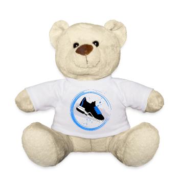 Sneaker Splash in a circle - Teddy Bear - sun yellow - Front