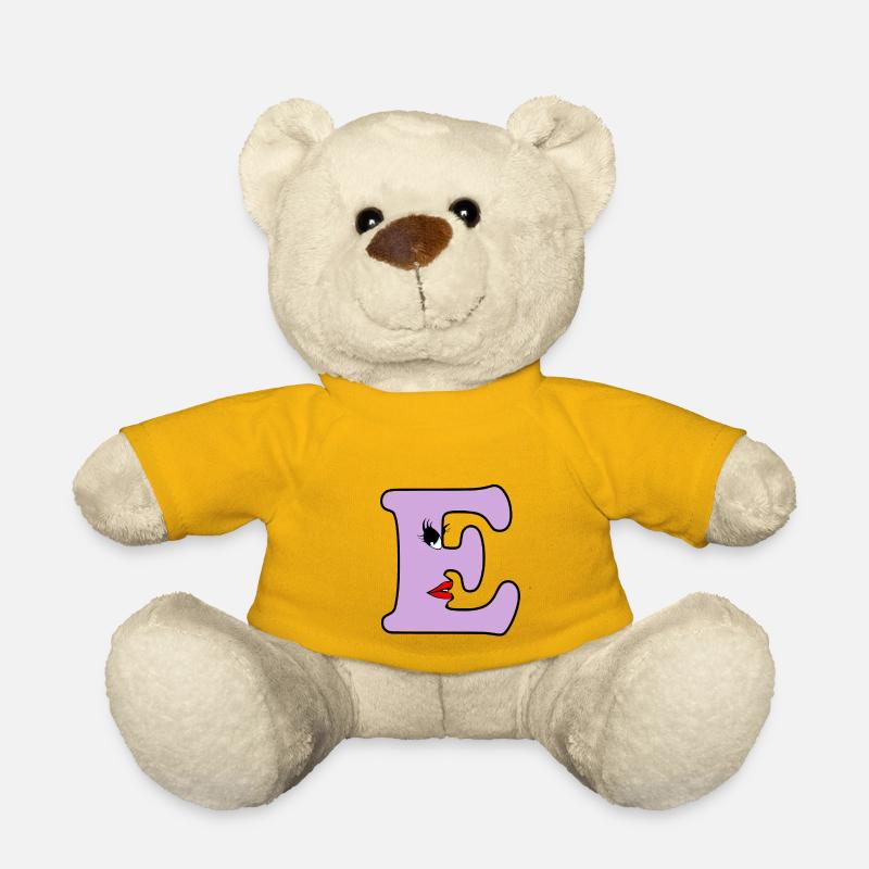 E - Teddy Bear - sun yellow