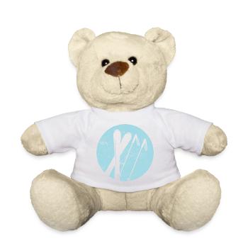 Ski - Skiurlaub und Ski fahren Retro - Teddy - Sonnengelb - Vorne