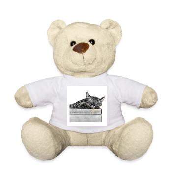 Rêve silencieux de chat dans une boîte - Nounours - jaune soleil - Devant