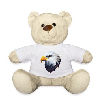 Stilisierter, geometrischer Adler - Teddy - Sonnengelb - Vorne