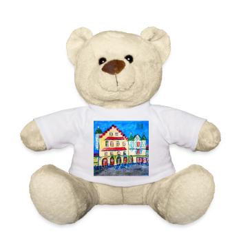 Stadtlandschaft im Expressionismus - Teddy - Sonnengelb - Vorne