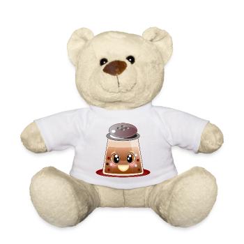 Kawaii Pepper - Peppercorns - Pepper Shakers - Teddy Bear - sun yellow - Front