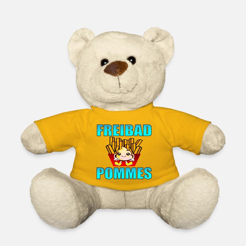 FREIBAD POMMES FRITTEN SOMMER - Teddy - Sonnengelb
