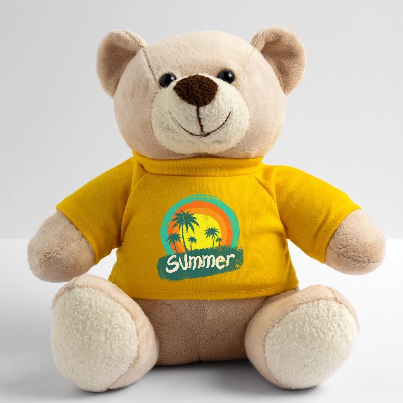 Sunset Palms Neon Summer Teddy Bear