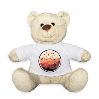 Wüste Sonnenuntergang Vögel Silhouette - Teddy - Sonnengelb - Vorne