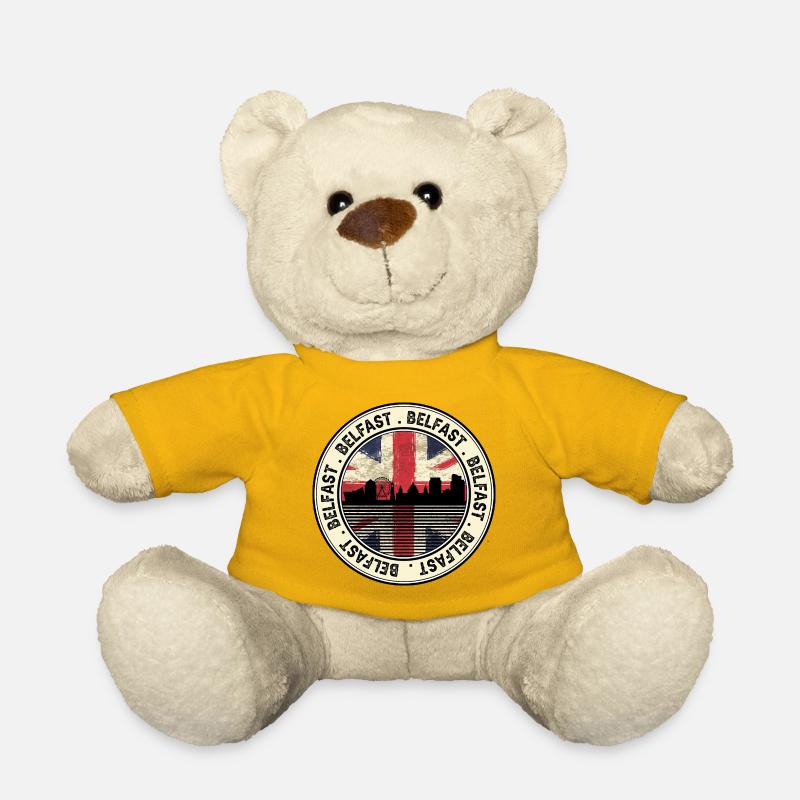 Belfast Union Jack Roundel - Teddy Bear - sun yellow