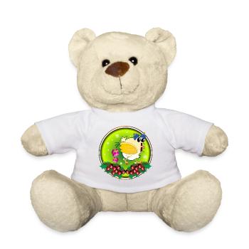 CHRISTMAS CHICKENS - Teddy Bear - sun yellow - Front