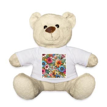 Bunte Pflanzenblumen - Teddy - Sonnengelb - Vorne