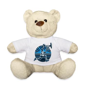 Basketball Dunking Gift - Teddy Bear - sun yellow - Front