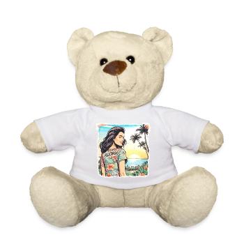Aloha Girl - Teddy Bear - sun yellow - Front