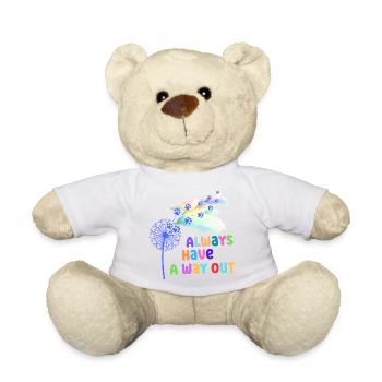 Graphiques colorés avec slogan - Nounours - jaune soleil - Devant