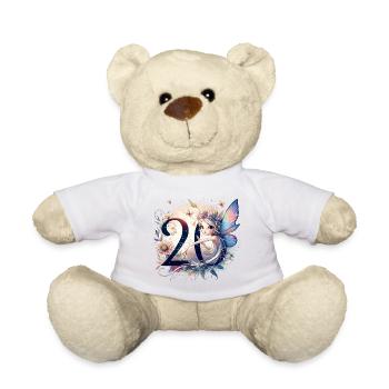 20 Jahre Fee Elfe süß blond Geburtstag Geschenk - Teddy - Sonnengelb - Vorne