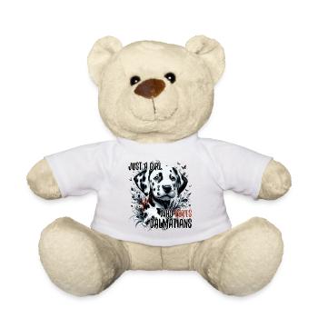 Fille aime le cadeau de chiot dalmatien - Nounours -  - Devant