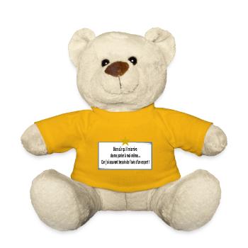 I'm talking to myself - Teddy Bear - sun yellow - Front