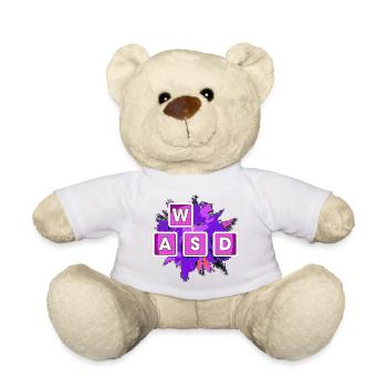WASD Splash Gaming Blocks - Teddy Bear - sun yellow - Front