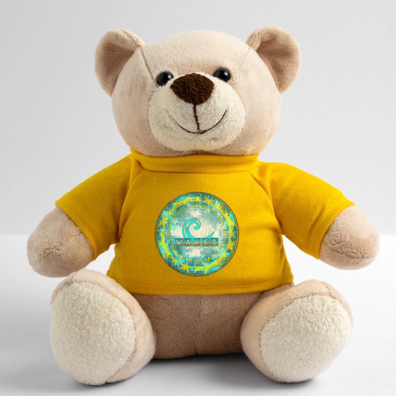 Abstract Waves Pattern Teddy Bear