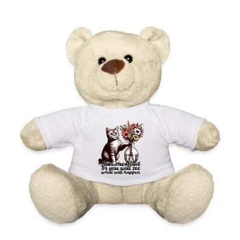 BKH Britisch Kurzhaar Katze Vase umkippen Geschenk - Teddy - Sonnengelb - Vorne