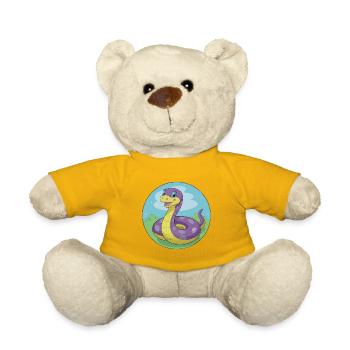 Anaconda Cute Kawaii Cartoon Clipart Animal Pet - Teddy Bear - sun yellow - Front