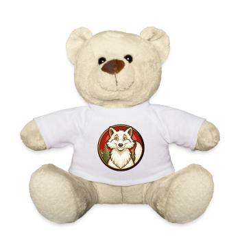 Polarfuchs Bunte Kawaii Cartoon Figur Haustier - Teddy - Sonnengelb - Vorne