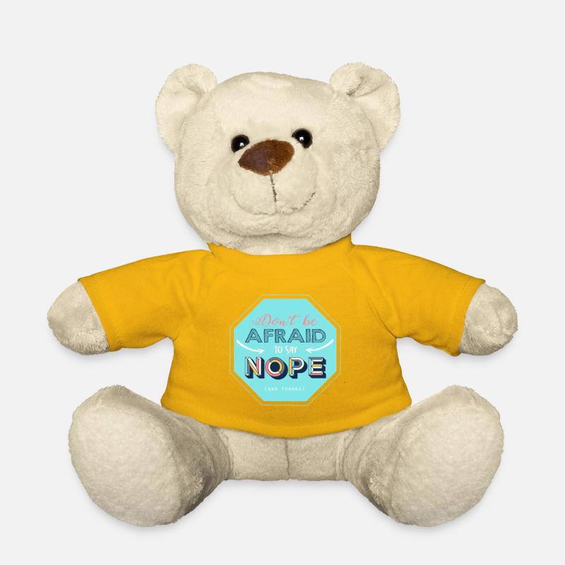 Nope design - Nounours - jaune soleil