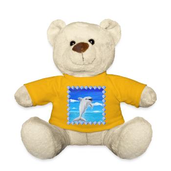 Cheeky Dolphin - Sonja Ariel von Staden - Teddy Bear - sun yellow - Front