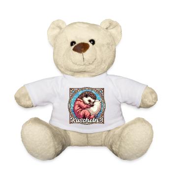 Igel Kuscheln kuschelig Kissen Geschenk - Teddy - Sonnengelb - Vorne