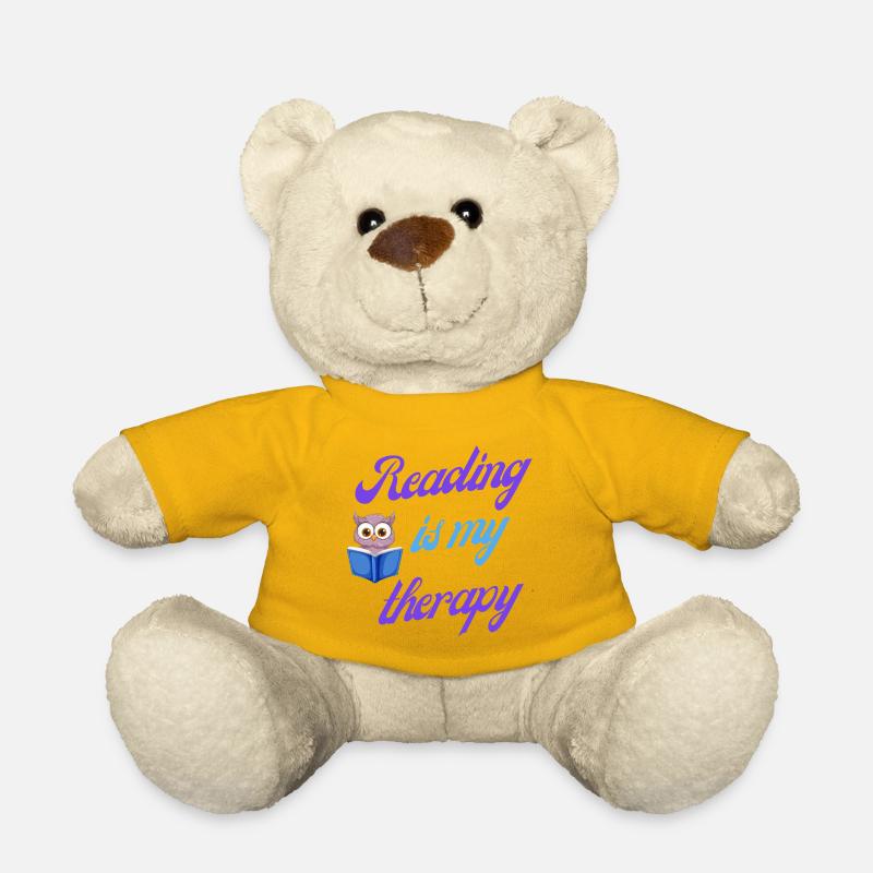 Reading therapy gift - Teddy Bear - sun yellow