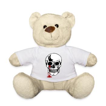 Tête de mort - Nounours - jaune soleil - Devant
