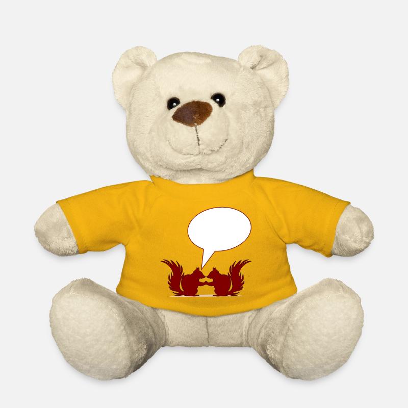 BEZIEHUNGSSPRÜCHE SELBST GESTALTEN EICHHÖRNCHEN - Teddy - Sonnengelb