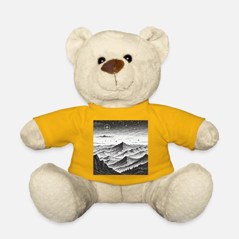 Stille Berglandschaft Sternenkreis - Teddy - Sonnengelb