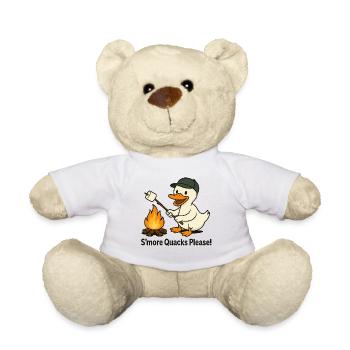 S'more Quacks Please! – Camping Duck - Teddy Bear - sun yellow - Front