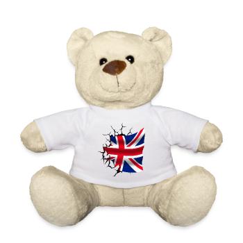 Bandera de Reino Unido - United Kingdom - Flag - Teddy Bear - sun yellow - Front