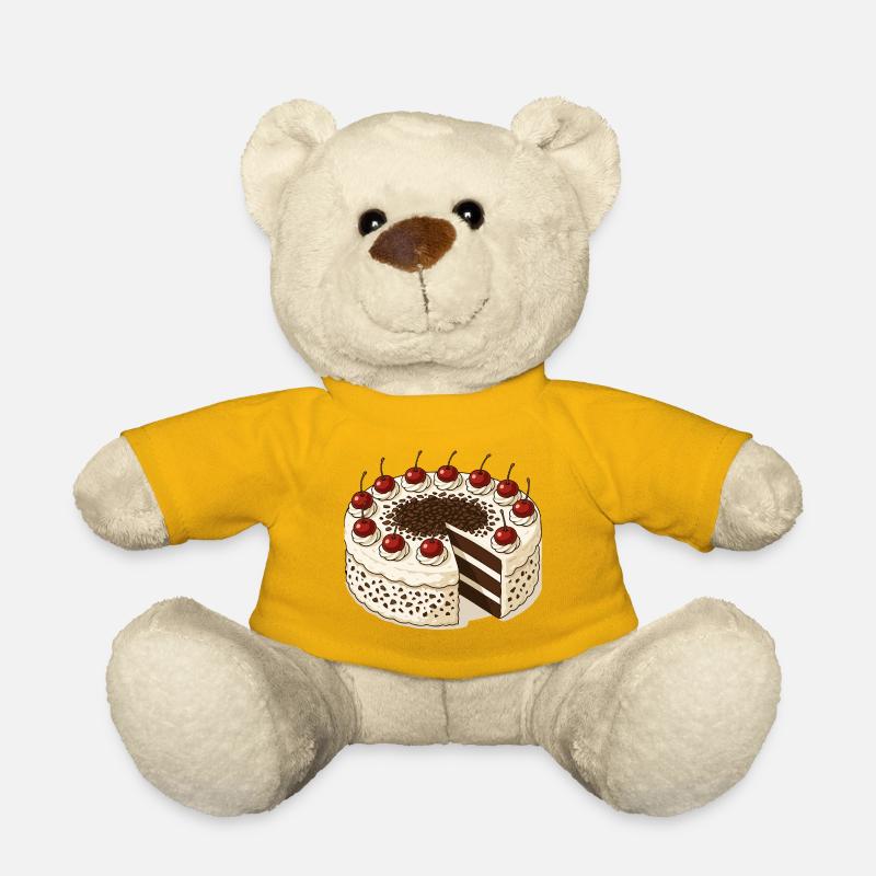 Schwarzwälder Kirschtorte - Teddy - Sonnengelb