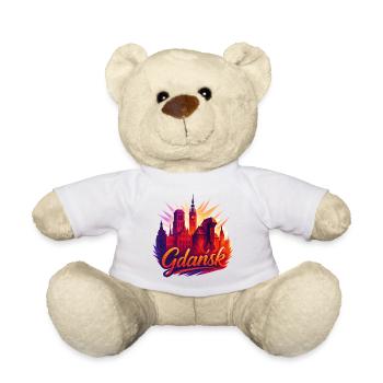 Gdansk Gdańsk Golden City Baltic Sea Poland Gift - Teddy Bear - sun yellow - Front