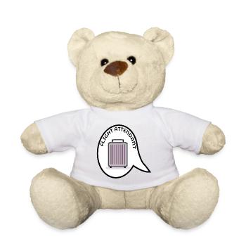 FLIGHT ATTENDANT SUITCASE - Teddy Bear - sun yellow - Front