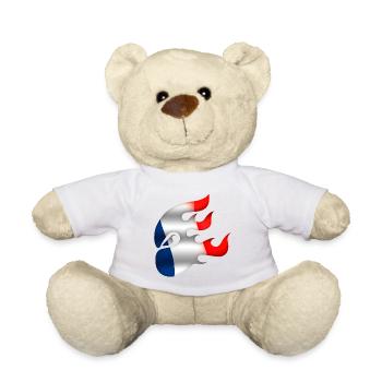 Drapeau de la France - France - Ninja - Nounours - jaune soleil - Devant