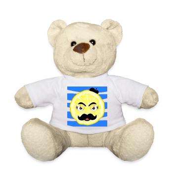 Papa Moustache - Père Barbe - Nounours - jaune soleil - Devant