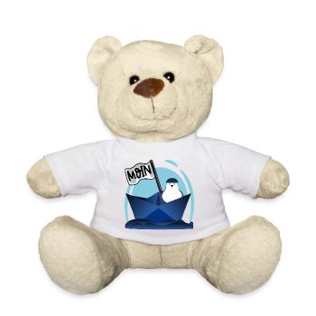 PAPIERBOOT MOIN PAPIERSCHIFF MÖWE - Teddy - Sonnengelb - Vorne
