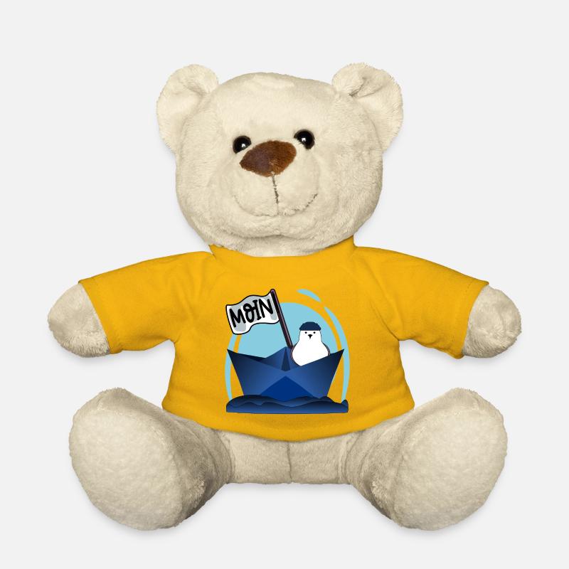 PAPIERBOOT MOIN PAPIERSCHIFF MÖWE - Teddy - Sonnengelb