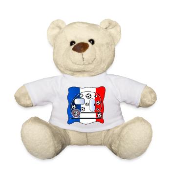 Frankreich Camping Fußball - Teddy - Sonnengelb - Vorne