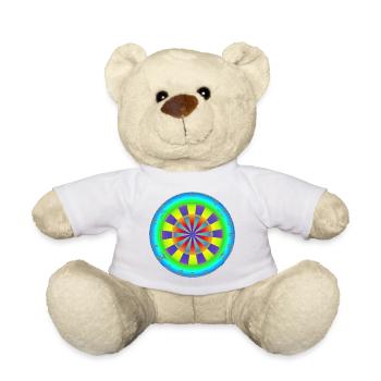 Dartboard Rainbow - Teddy Bear - sun yellow - Front