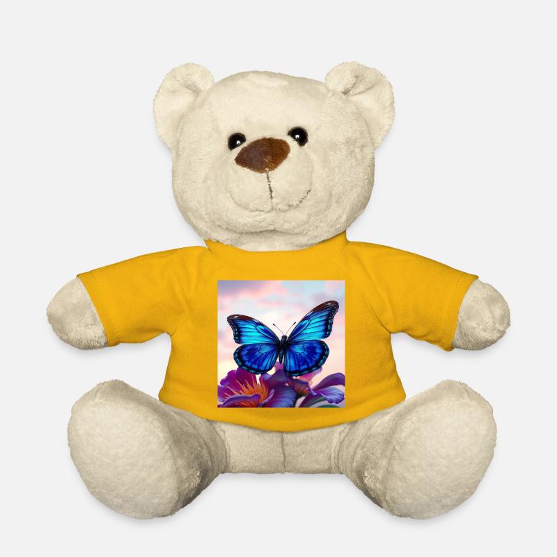 Butterfly - Teddy Bear - sun yellow